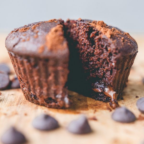 Chocolate Muffin: Moist, fluffy, and loaded with rich chocolate - the perfect winter treat.
