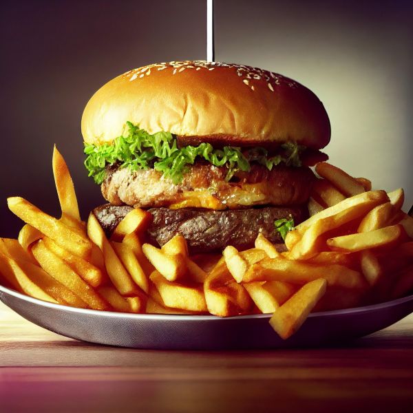 Burger: Simple, satisfying, and made to order — the classic burger that never goes out of style.
